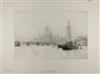Collection of approximately 17 prints, including etchings and drypoints.